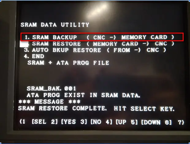 FANUC系統(tǒng)黑屏畫面?zhèn)浞荽虬募僮鞑襟E(圖2)